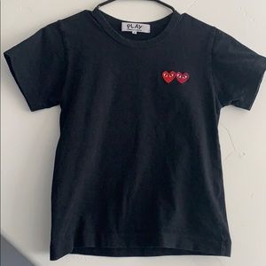 CDG (small-women’s) tee double heart